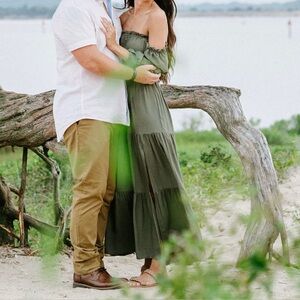 Olive Green Women's Maxi Dress